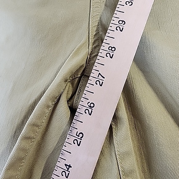 Soft Surroundings Pants Women Extra Large Olive Green Denim 5-pocket Casual - Picture 9 of 9